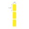 Nevs Direct Thermal Cryo Label 38x19mm for Lg Vials/Tubes Yellow Roll Form LDTC-11234-Y - alternate 2